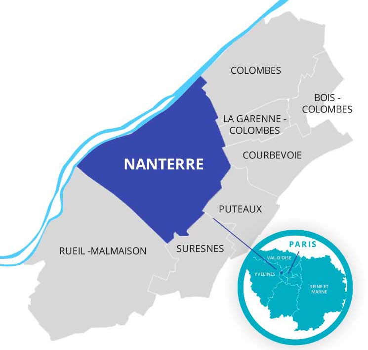 Où est Nanterre ?