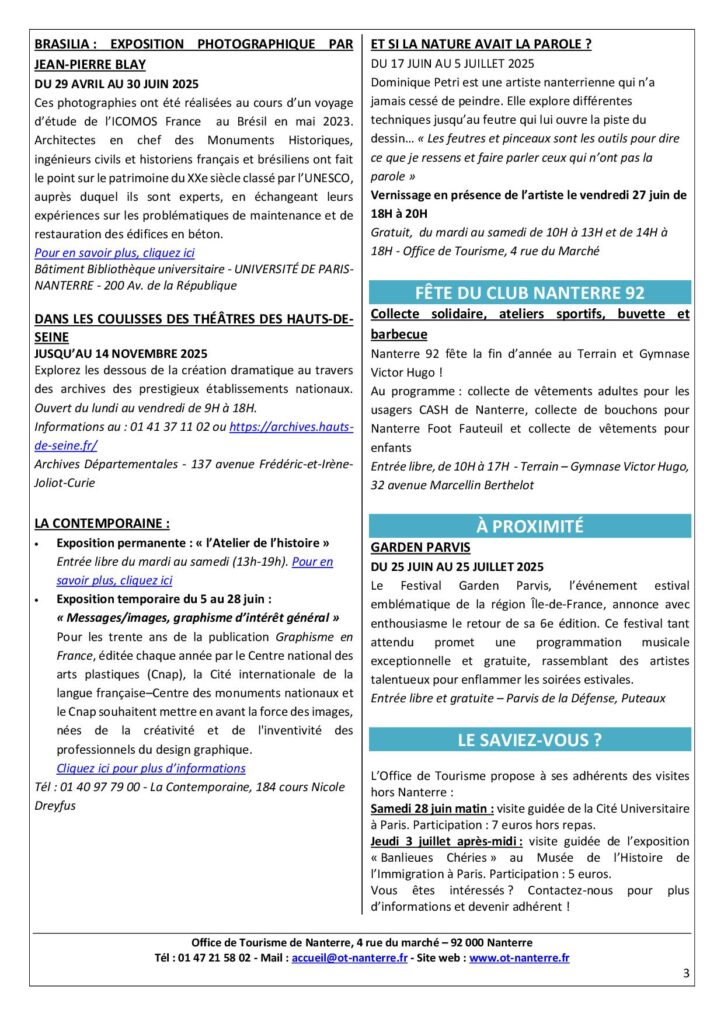 Agenda du 23 au 29.06 2025 P3 1 - Nanterre tourisme