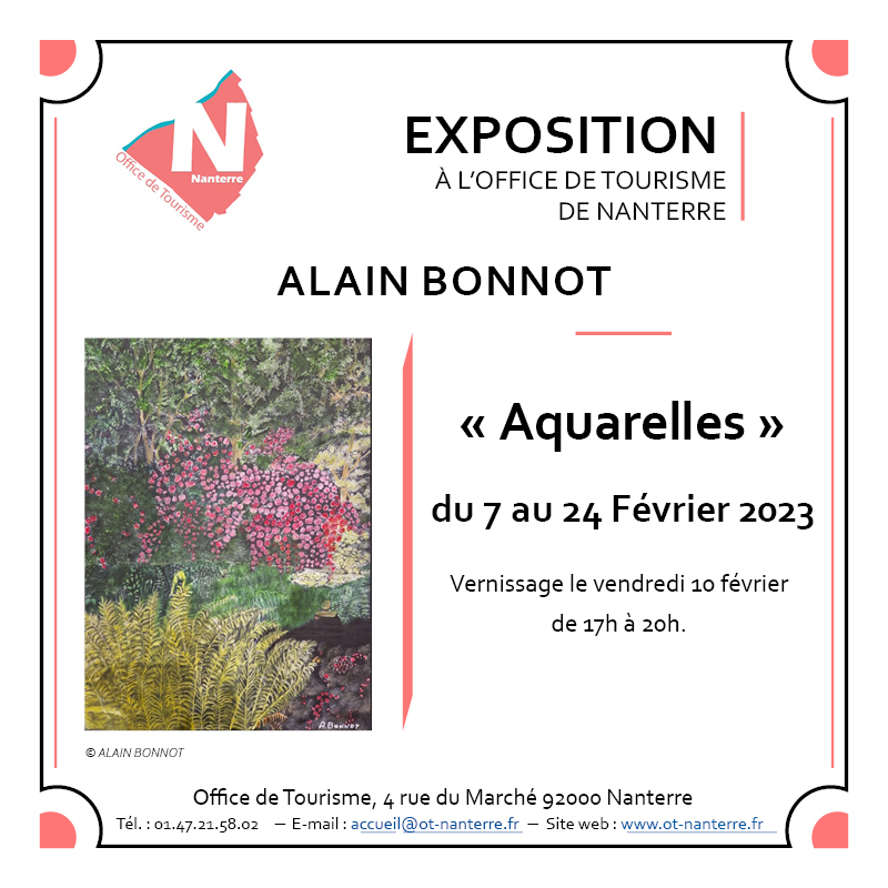 Carton numerique Alain Bonnot - Nanterre tourisme