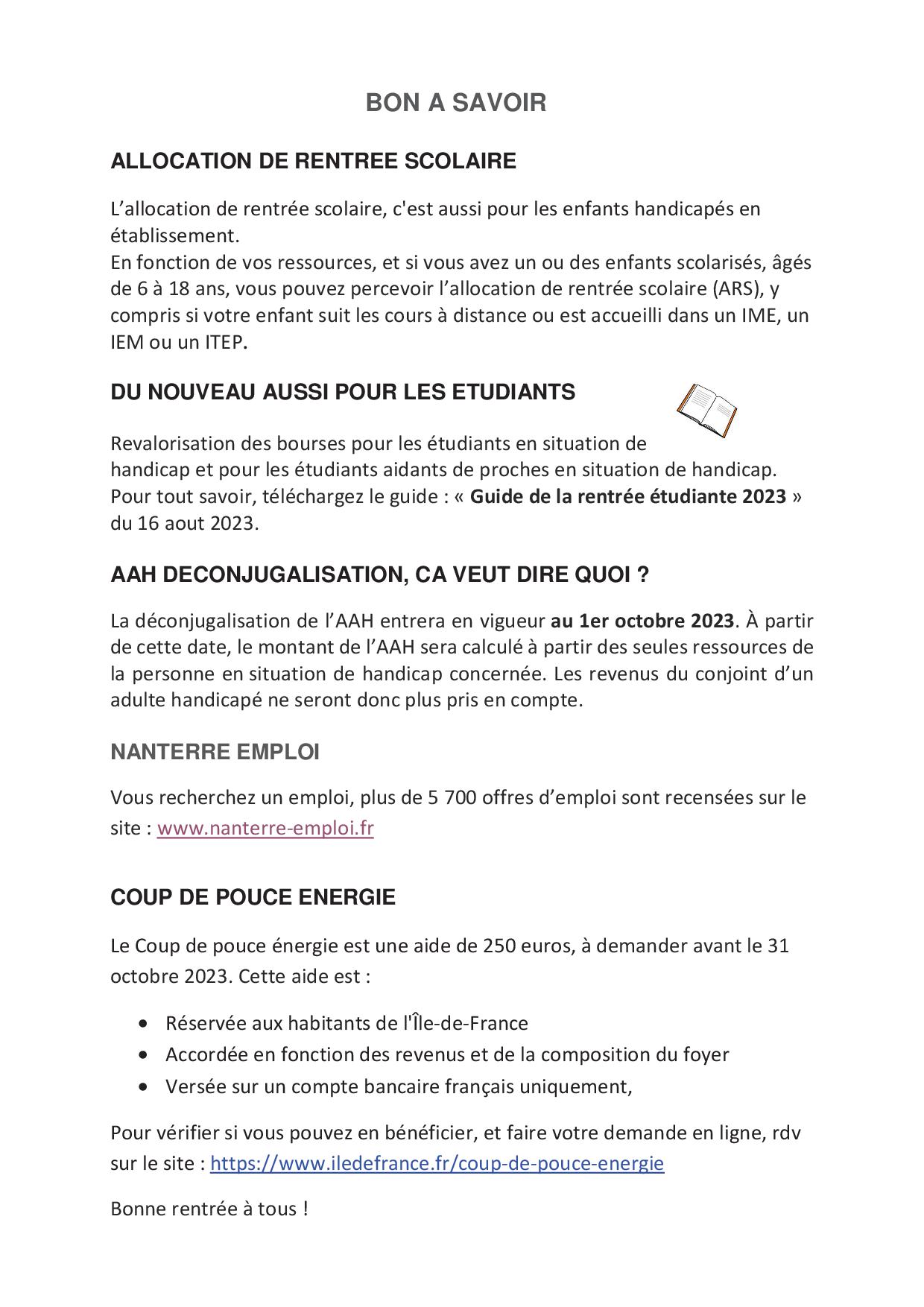 Lettre MH SEPTEMBRE 2023p2 - Nanterre tourisme