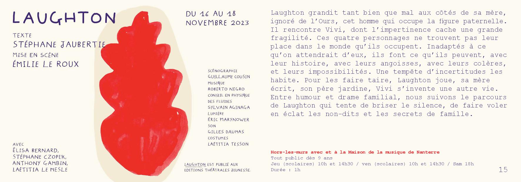 programme amandiers 23 24 Laughton - Nanterre tourisme