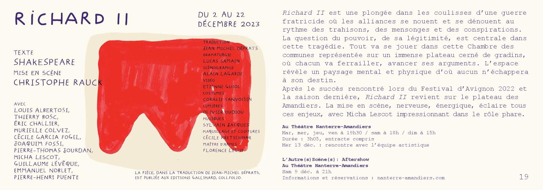 programme amandiers 23 24 Richard 2 - Nanterre tourisme