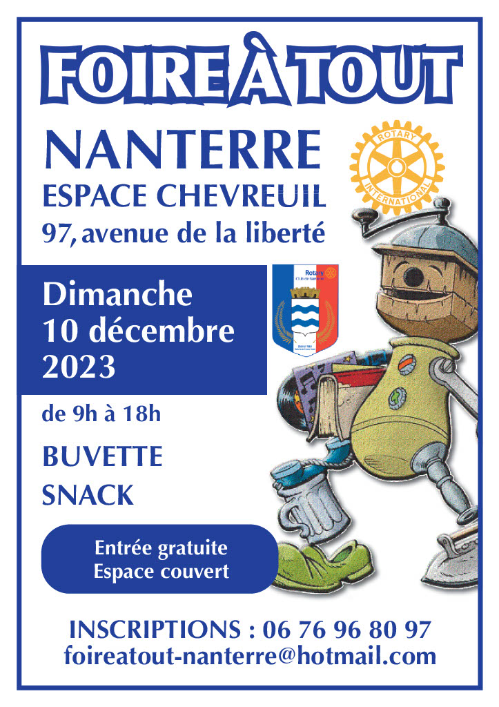 Brocante © Rotary Club Nanterre - Nanterre tourisme