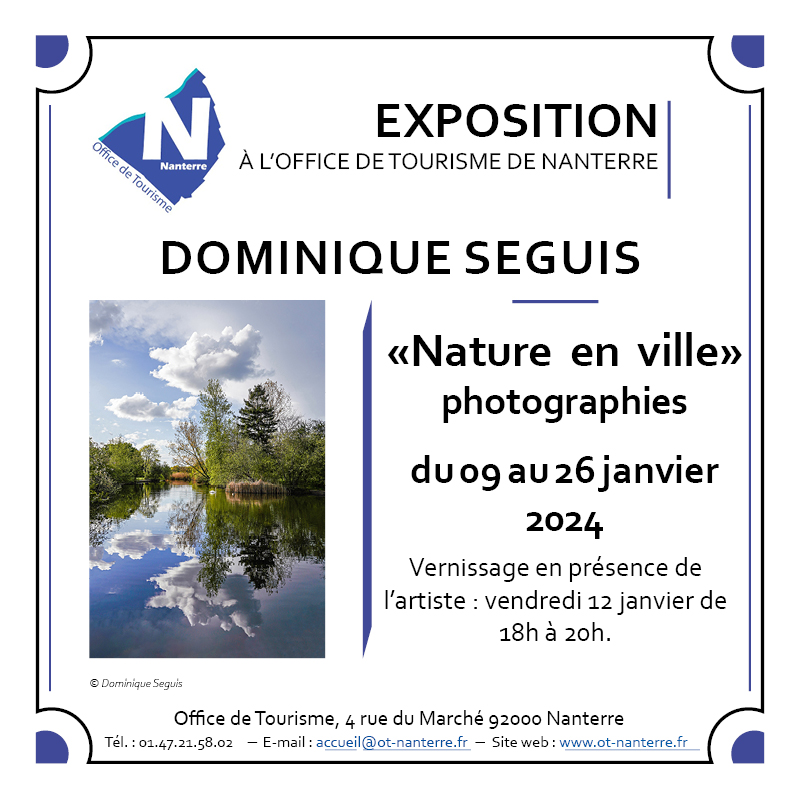 Carton numerique Dominique Seguis - Nanterre tourisme