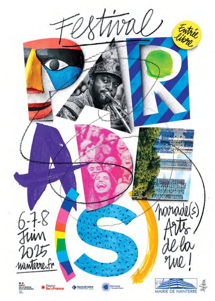 Festival Parades Affiche 2025 - Nanterre tourisme