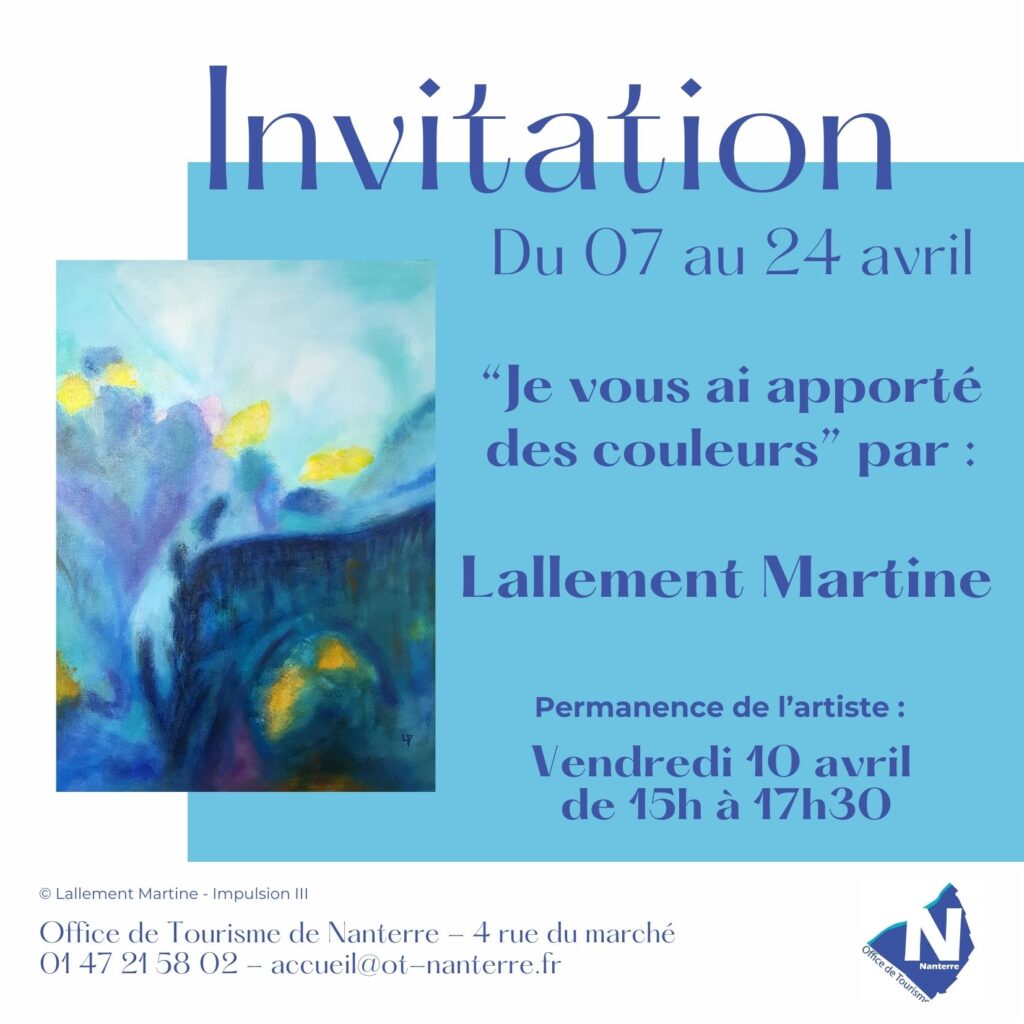 Carton numerique Expo OTN avril 2026 - Nanterre tourisme